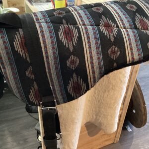 Bareback Pad Blue With Stirups