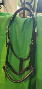 Black Leather Halter