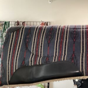 Blue/Burgundy Saddle Pad