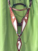 Buffalo Leather Brow Band Headstall&Breast Collar