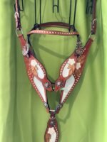 Buffalo Leather Brow Band Headstall&Breast Collar