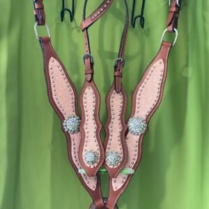 Buffalo Leather One Ear Headstall&Breast Collar