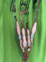 Buffalo Leather One Ear Headstall&Breast Collar
