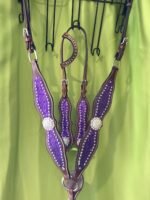 Buffalo Leather One Ear Headstall&Breast Collar
