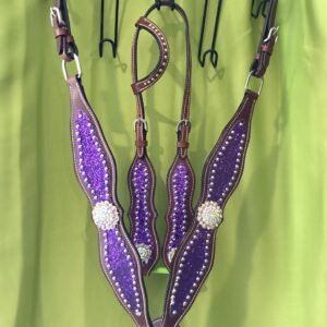 Buffalo Leather One Ear Headstall&Breast Collar