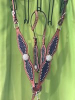 Buffalo Leather One Ear Headstall&Breast Collar