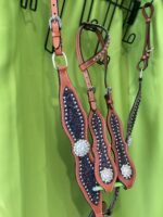 Buffalo Leather One Ear Headstall&Breast Collar