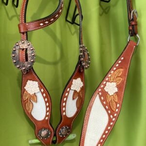 Buffalo Leather One Ear Headstall&Breast Collar