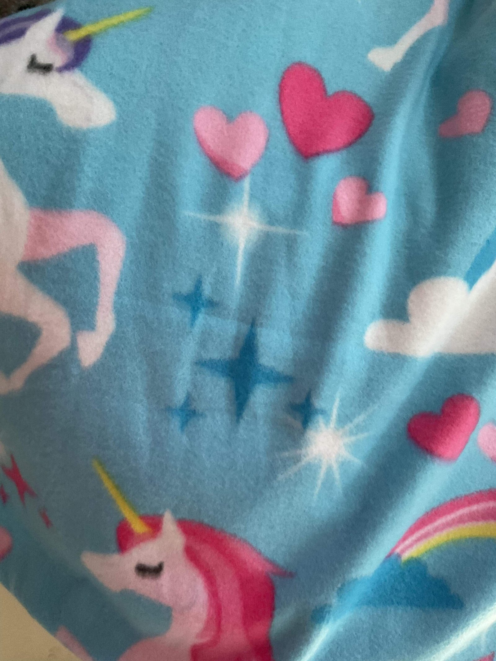 Cooler Blue with Unicorns and Hearts Print Large With Neck Cooler Blue with Unicorns and Hearts Print Large With Neck