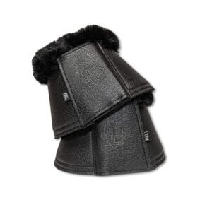 Dark Obsidian Black Bell Boots