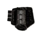 Dark Obsidian Black Brush Boots