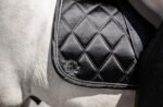 Dark Obsidian Black Dressage Saddle Pad