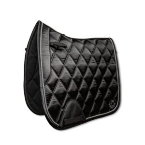 Dark Obsidian Black Dressage Saddle Pad