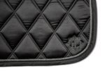 Dark Obsidian Black Dressage Saddle Pad