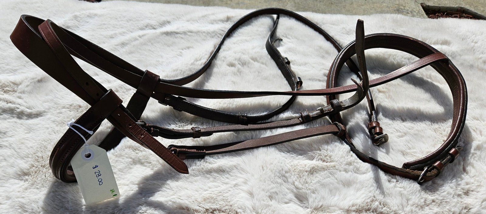 English Headstall with Reins English Headstall with Reins