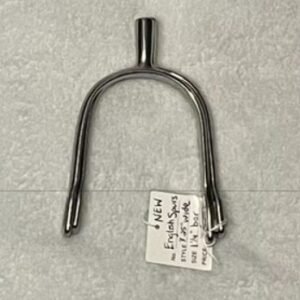 English Spurs, Stainless Steel, 3.25" wide, 1.25" Bar, New