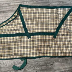Green Plaid Stable Sheet 75"