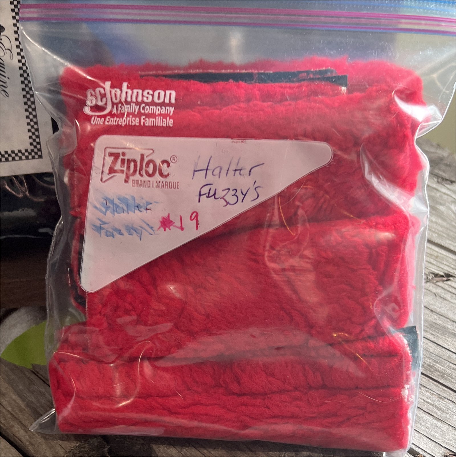 Halter Fuzzies Red Halter Fuzzies Red