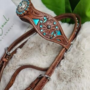 Headstall Blue Accents