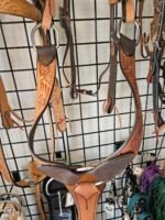 Headstall&Breast Collar Light & Dark Tooled