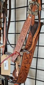 Headstall&Breast Collar Light & Dark Tooled