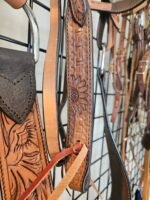 Headstall&Breast Collar Light & Dark Tooled