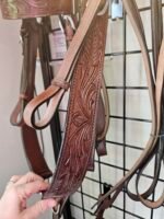 Headstall&Breast CollarReins Dark Tooled