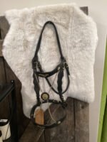 Headstall Reins breast Collar Black Gold