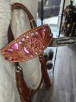 Headstall Studded Pink