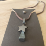 Horseshoe Nail and Star Charm Pendant