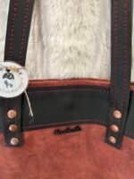 Leather Purse- Red Black