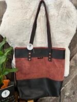 Leather Purse- Red Black