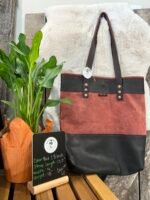 Leather Purse- Red Black