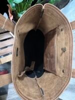 Leather Purse- Tan Black