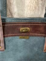 Leather Purse- Teal Brown