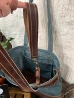 Leather Purse- Teal Brown