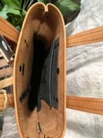 Leather Purse-Yellow/Black(Antique)