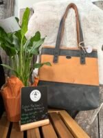 Leather Purse-Yellow/Black(Antique)