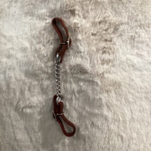 Leather single chain Chin Strap