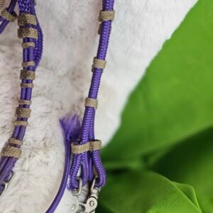 Nylon Bridle/Reins Purple