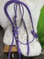 Nylon Bridle/Reins Purple