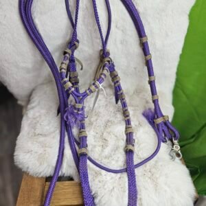 Nylon Bridle/Reins Purple