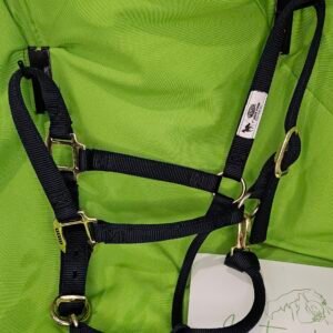 Nylon Halter Blue LG horse