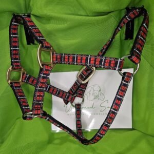 Nylon Halter Blue/Red