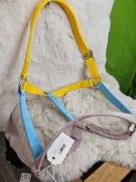 Nylon Halter Full Horse Blue/Yellow