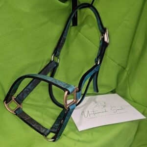 Nylon Halter Teal Black