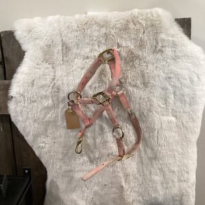 Nylon Halter Weanling Pink with Cheek Snap