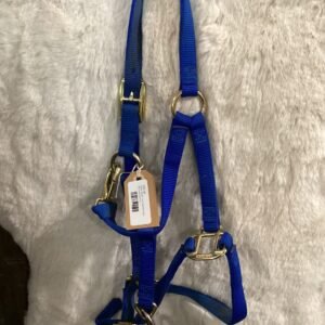 Nylon Halter Yearling/Pony Blue