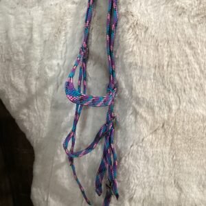 Nylon Headstall Pink, Teal, Black