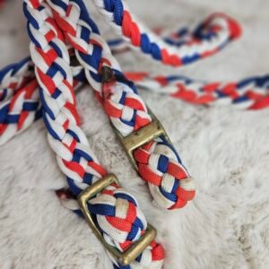 Reins Nylon Red/White/Blue
